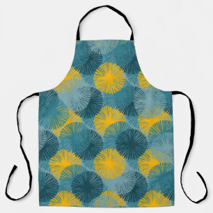 Abstract Ikat and boho style handcraft fabric patt Apron