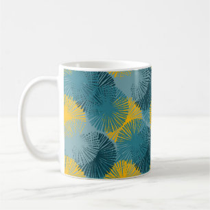 Abstract Ikat and boho style handcraft fabric patt Coffee Mug