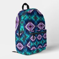 Abstract IKAT Kaleidoscope Gemstone Psychedelic