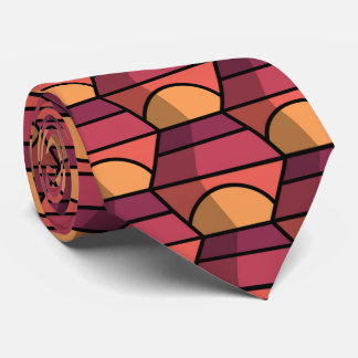 Abstract Illusion Squares Necktie