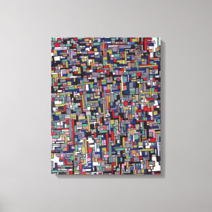 Abstract Images: Cyber Pop Abstract Fractal Canvas Print