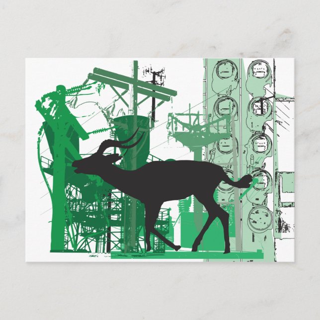 Abstract Impala Postcard (Front)