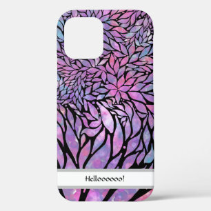 Abstract impressionist leaves iPhone 12 case