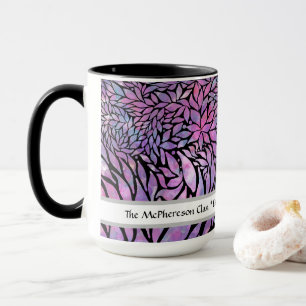 Abstract impressionist leaves mug