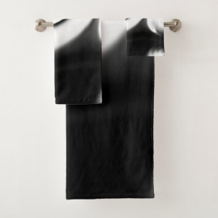 Abstract in Black and white Bath Towel Set
