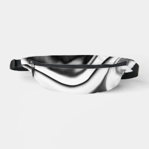 Abstract in Black and white Bum Bags