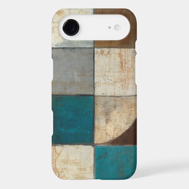 Abstract in Blue and Brown Case-Mate iPhone Case (Back)
