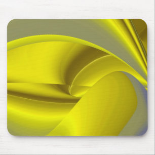 Abstract in gold-yellow blue mouse pad