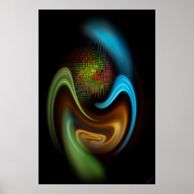 Abstract in perfection poster (Front)