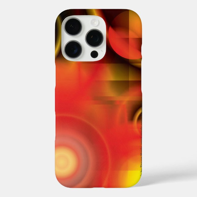 Abstract in Reds and Yellows Case-Mate iPhone Case (Back)