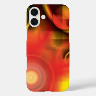 Abstract in Reds and Yellows iPhone 16 Plus Case