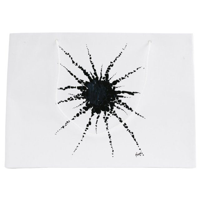 Abstract in Tape & Letterforms 3 Large Gift Bag (Front)