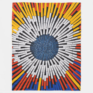 Abstract in Tape—Starburst Fleece Blanket