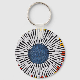 Abstract in Tape—Starburst Key Ring