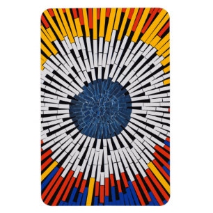 Abstract in Tape—Starburst Magnet