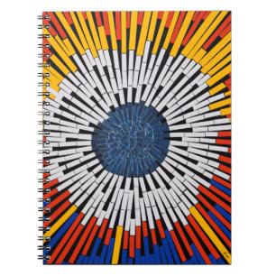 Abstract in Tape—Starburst Notebook