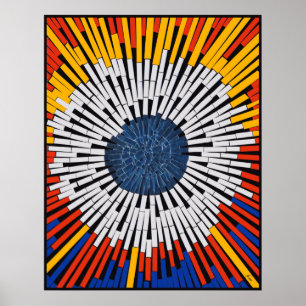Abstract in Tape—Starburst Poster