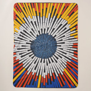 Abstract in Tape—Starburst Sherpa Blanket