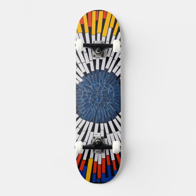Abstract in Tape—Starburst Skateboard (Front)