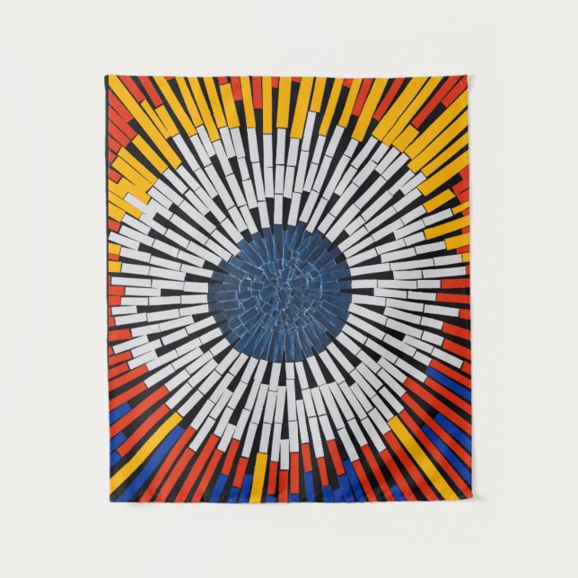 Abstract in Tape—Starburst Tapestry (Front)
