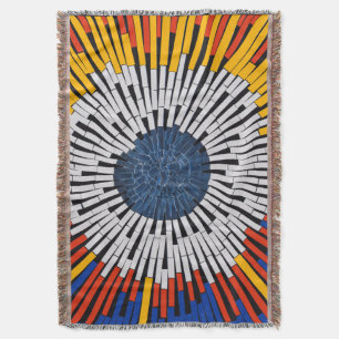 Abstract in Tape—Starburst Throw Blanket