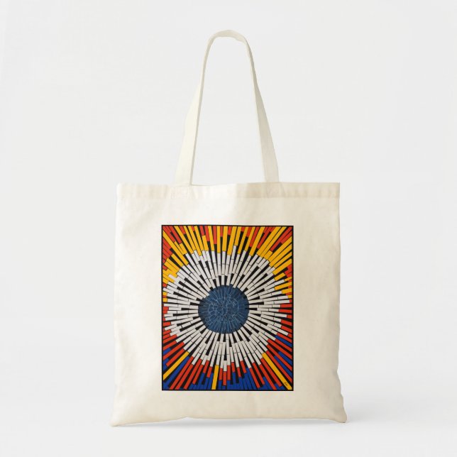 Abstract in Tape—Starburst Tote Bag (Front)