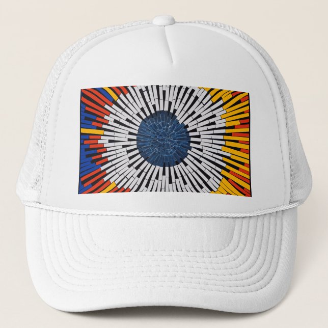 Abstract in Tape—Starburst Trucker Hat (Front)