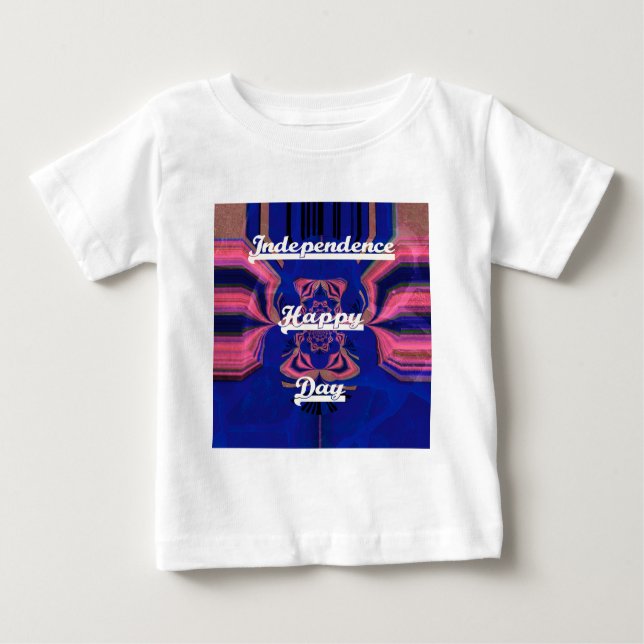Abstract Independence Day Celebration Art Baby T-Shirt (Front)