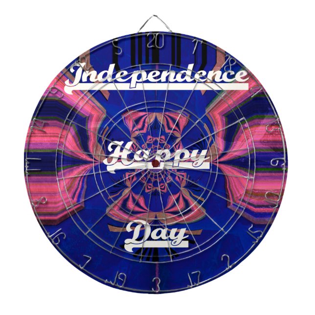 Abstract Independence Day Celebration Art Dartboard (Front)