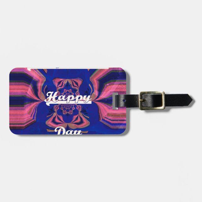 Abstract Independence Day Celebration Art Luggage Tag (Front Horizontal)