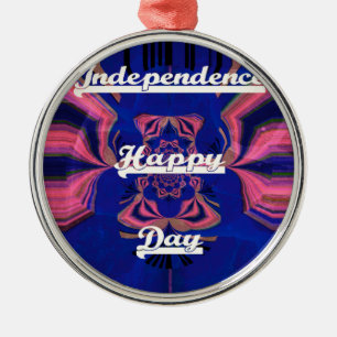 Abstract Independence Day Celebration Art Metal Tree Decoration