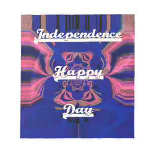 Abstract Independence Day Celebration Art Notepad