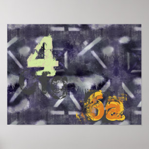 Abstract Industrial Art Poster