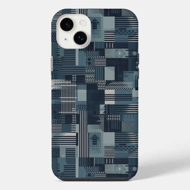 Abstract Industrial Pattern iPhone Case (Back)