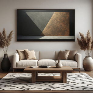 Abstract Industrial Rust and Concrete Poster