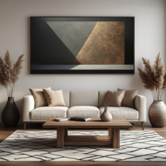 Abstract Industrial Rust and Concrete Poster
