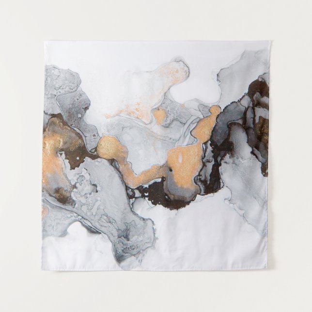 Abstract ink and acrylic background. Trend 2018. L Tapestry (Front)