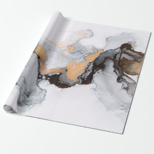 Abstract ink and acrylic background. Trend 2018. L Wrapping Paper