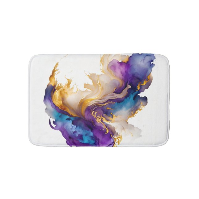 Abstract ink bath mat (Front)