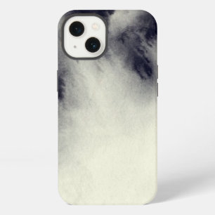 Abstract ink painting on grunge paper texture. iPhone 13 case