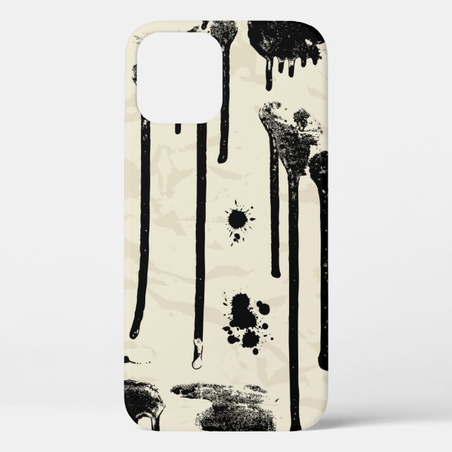 Abstract ink splatters seamless pattern Case-Mate iPhone case (Back)