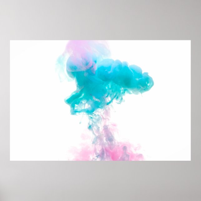 Abstract ink water colours poster (Front)