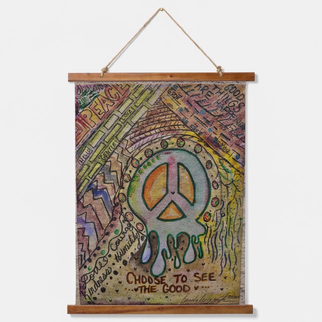 Abstract Inner Peace Hanging Tapestry (Front)
