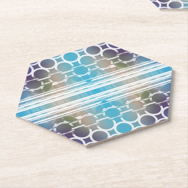 abstract inserts paper coaster (Angled)