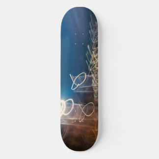 Abstract Intentional Camera Movement Night Light T Skateboard