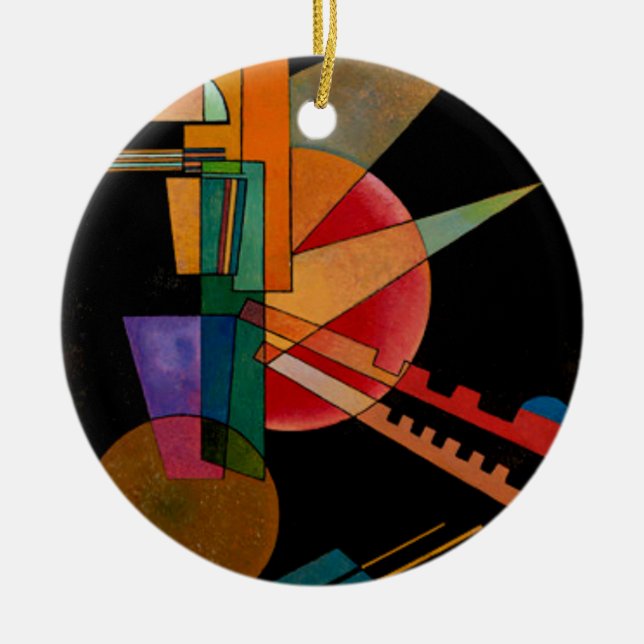 Abstract Interpretation by Wassily Kandinsky Ceramic Ornament (Front)