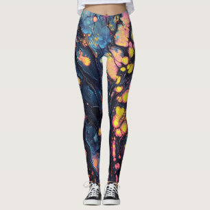 Abstract Iridescent Art Leggings