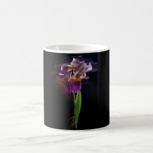Abstract Iris Flower – Elegant Floral Art Coffee Mug
