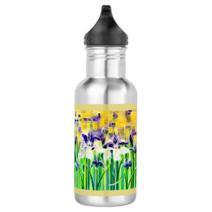 Abstract Iris Water Bottle