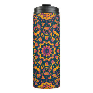 Abstract islamic pattern, arabian style. Seamless Thermal Tumbler